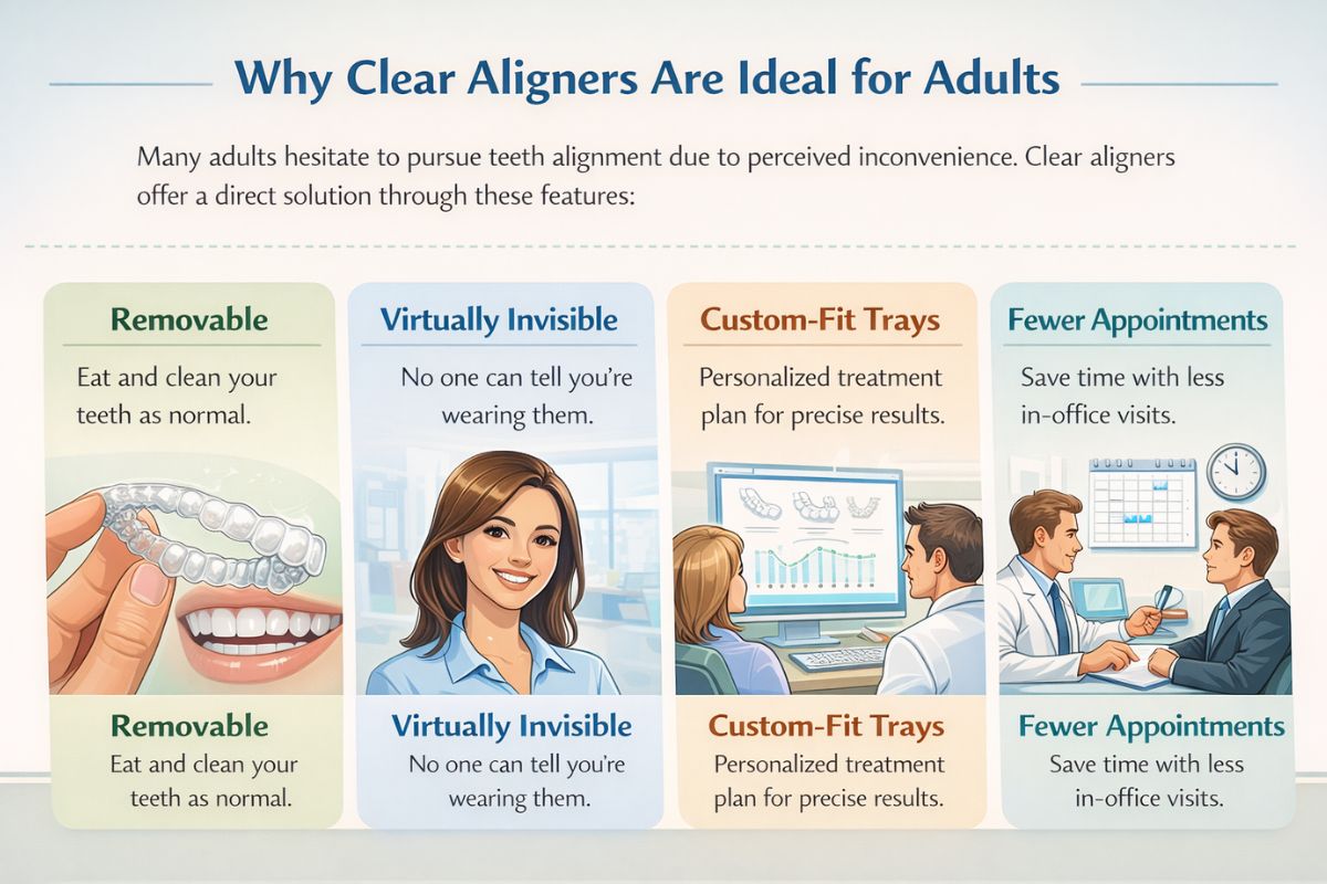 Clear Aligners Importance for Busy Adults